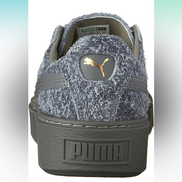 Puma | Fuzzy Suede Platform Elemental | Steel Grey & Grey - Picture 8 of 16